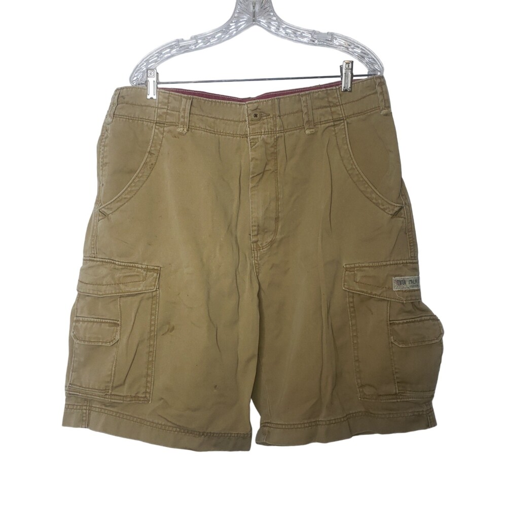 UNION BAY Tan Khaki Cargo Shorts Size 38